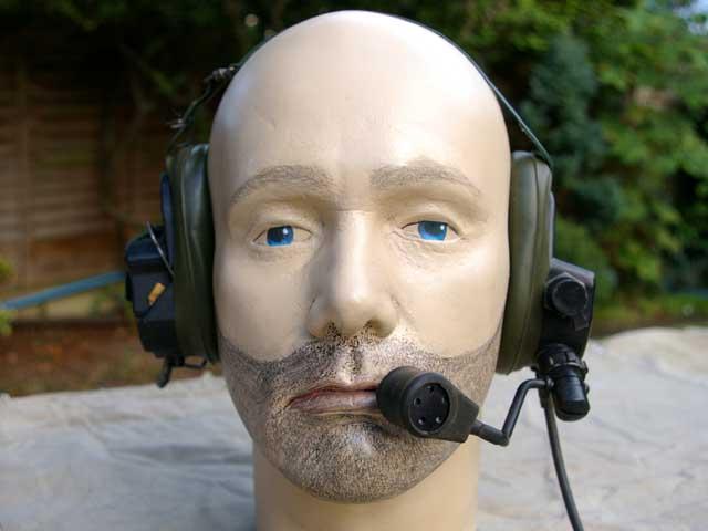 Racal Clansman Light Weight Head Set and Microphone