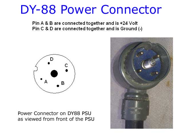 DY-88 Power Supply CX-2031 Power Cable / Connector