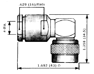 Right Angle C Type Connector by Radiall