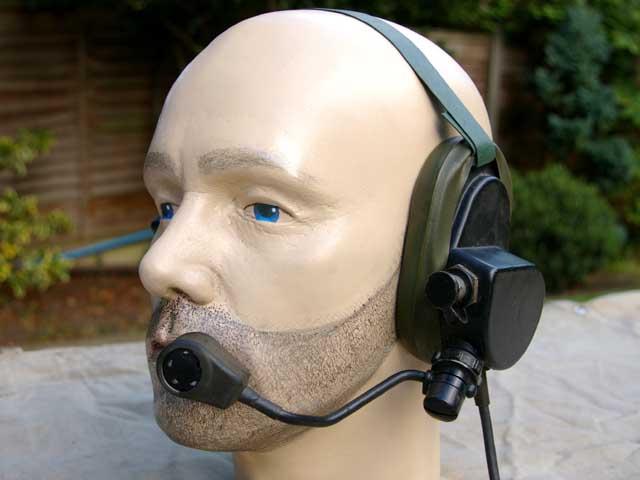 Racal Clansman Light Weight Head Set and Microphone